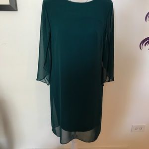 Green chiffon dress🌳